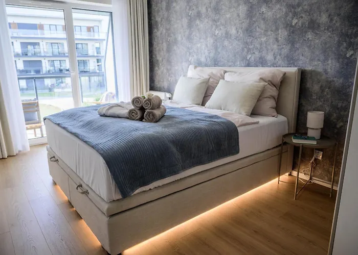 Apartment Miamare Dziwnow - Komfort Apartment, Panorama, Beach, Pool & Wellness Dziwnow